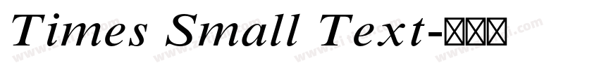 Times Small Text字体转换